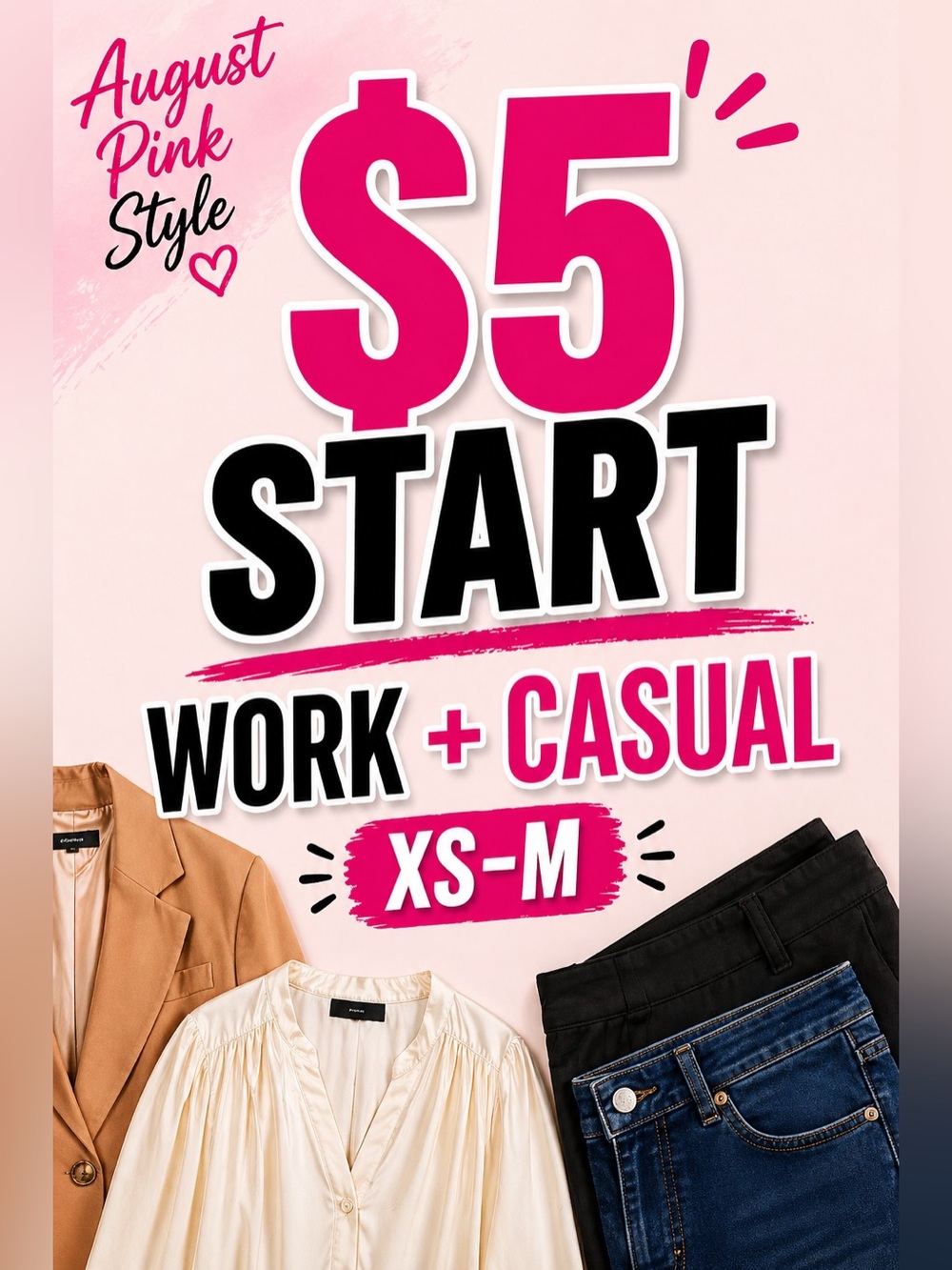 Women’s Workwear & Casual Outfits | XS–M | Closet Reset | Bundle & Save